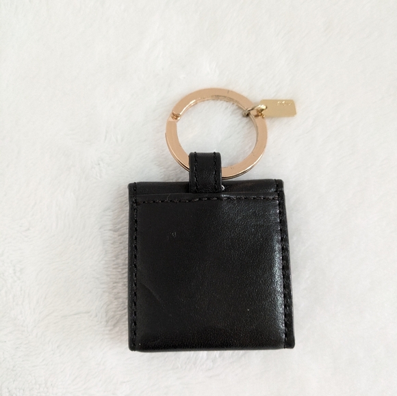 Vintage Coach Leather Photo Keyring /Bag Charm - Picture 2 of 6